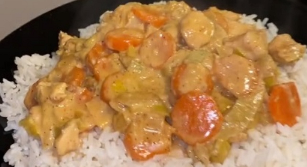 Recette: Blanquette de poulet et l�gumes.
