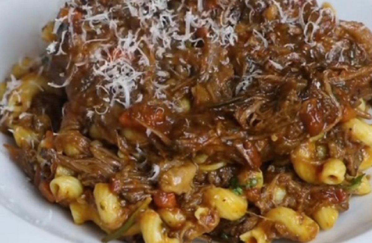 Recette: Macaronis au boeuf brais.