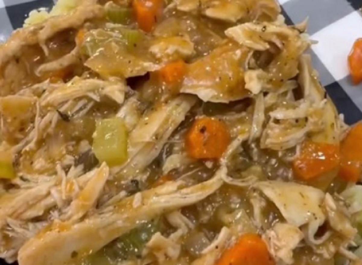 Recette: Poulet en sauce et ses lgumes.