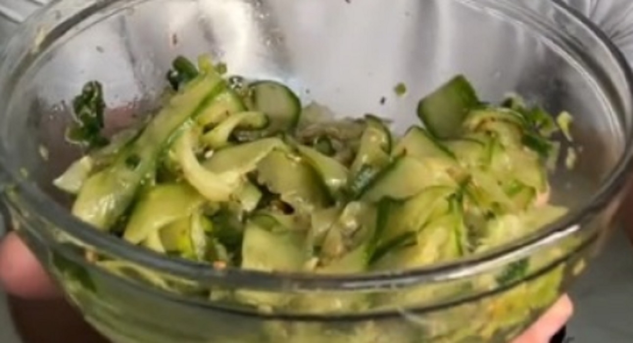 Recette: Salade de ruban de concombre.