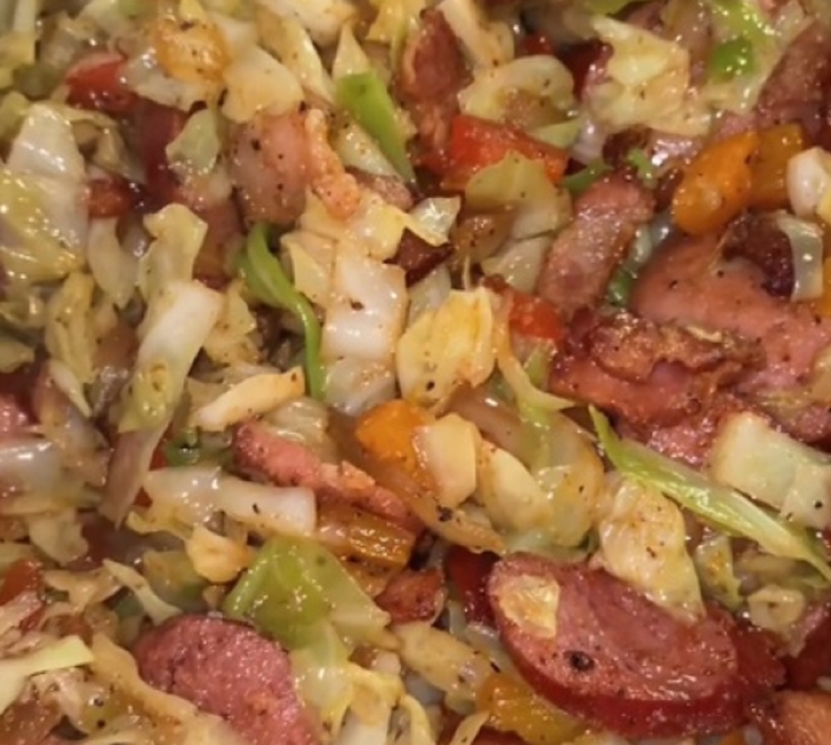 Recette: Fricass�e de chou et ses l�gumes.