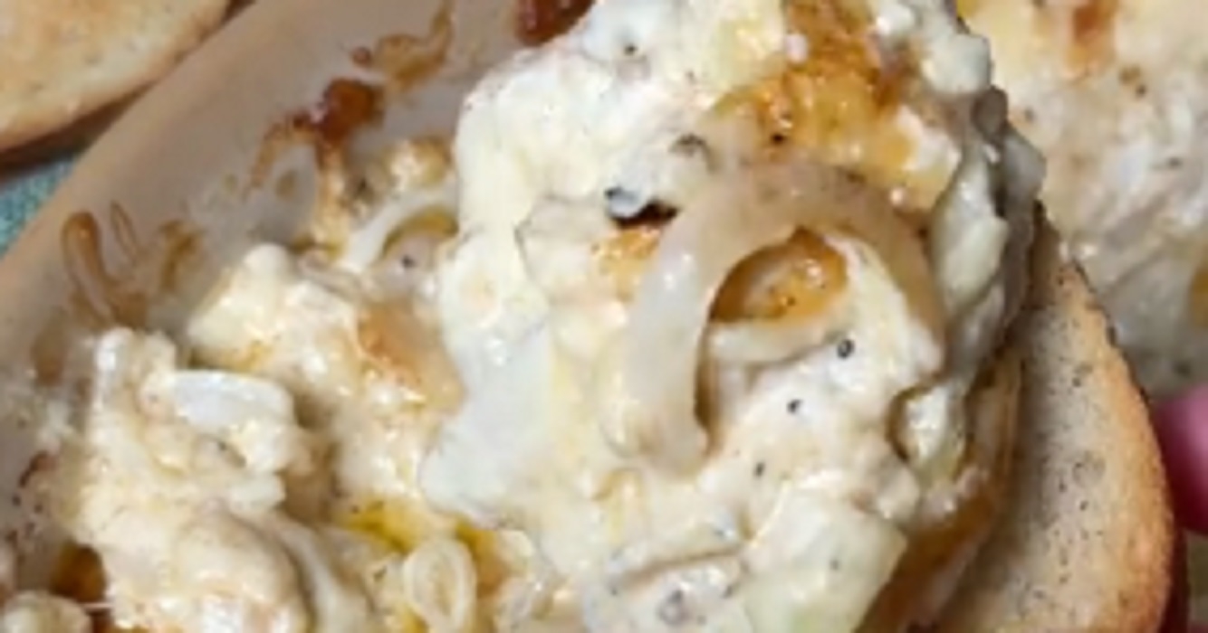 Recette: Trempette chaude aux poireaux et � l'oignon.