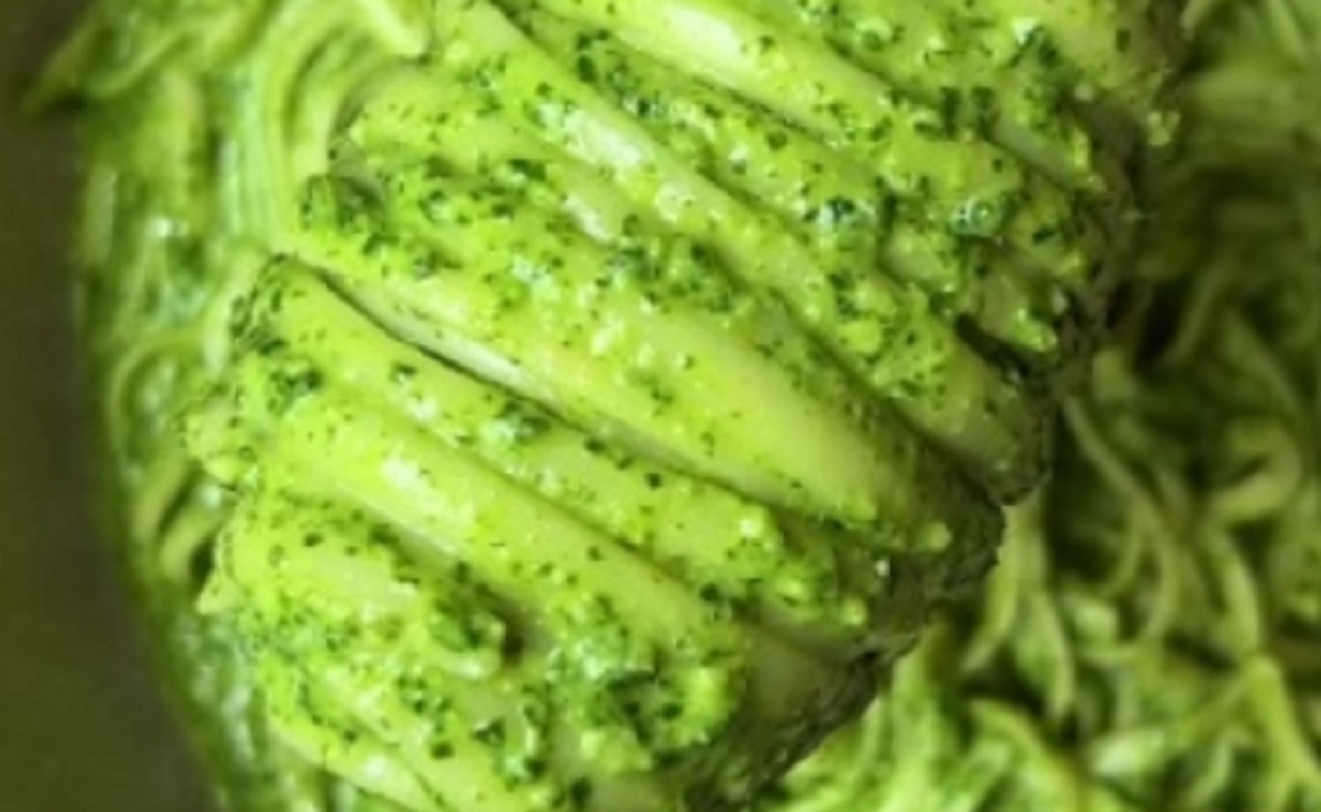 Recette: Ptes au pesto d'pinards.