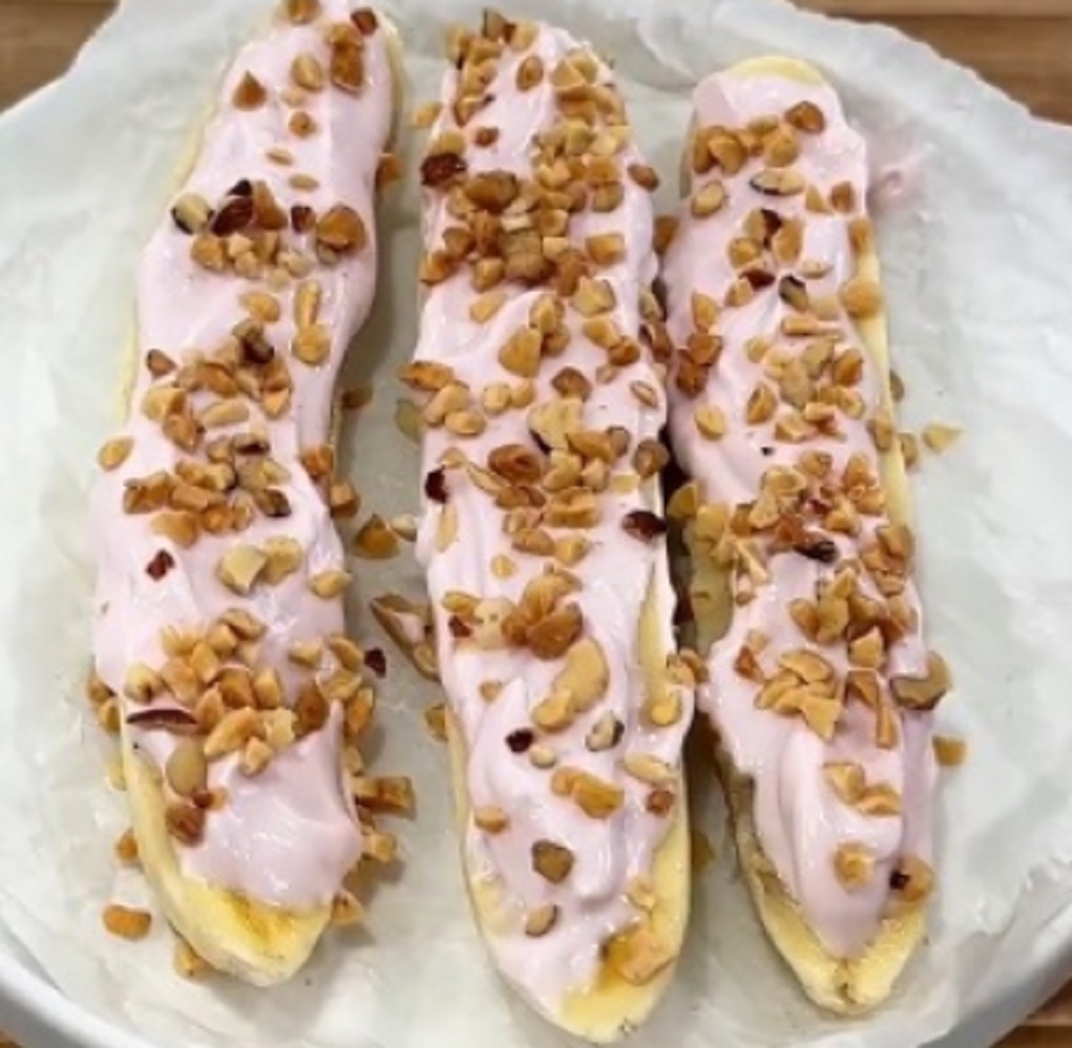 Recette: Bananes au yogourt.