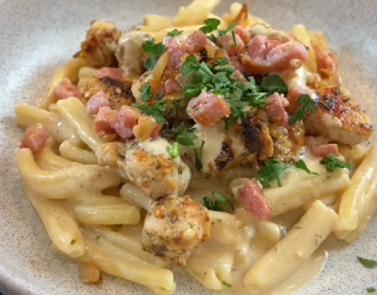 Recette: Ptes crmeuses au boursin.