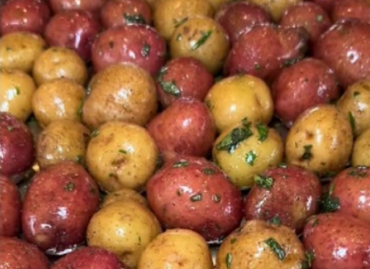 Recette: Pommes de terre grelots aux pices.