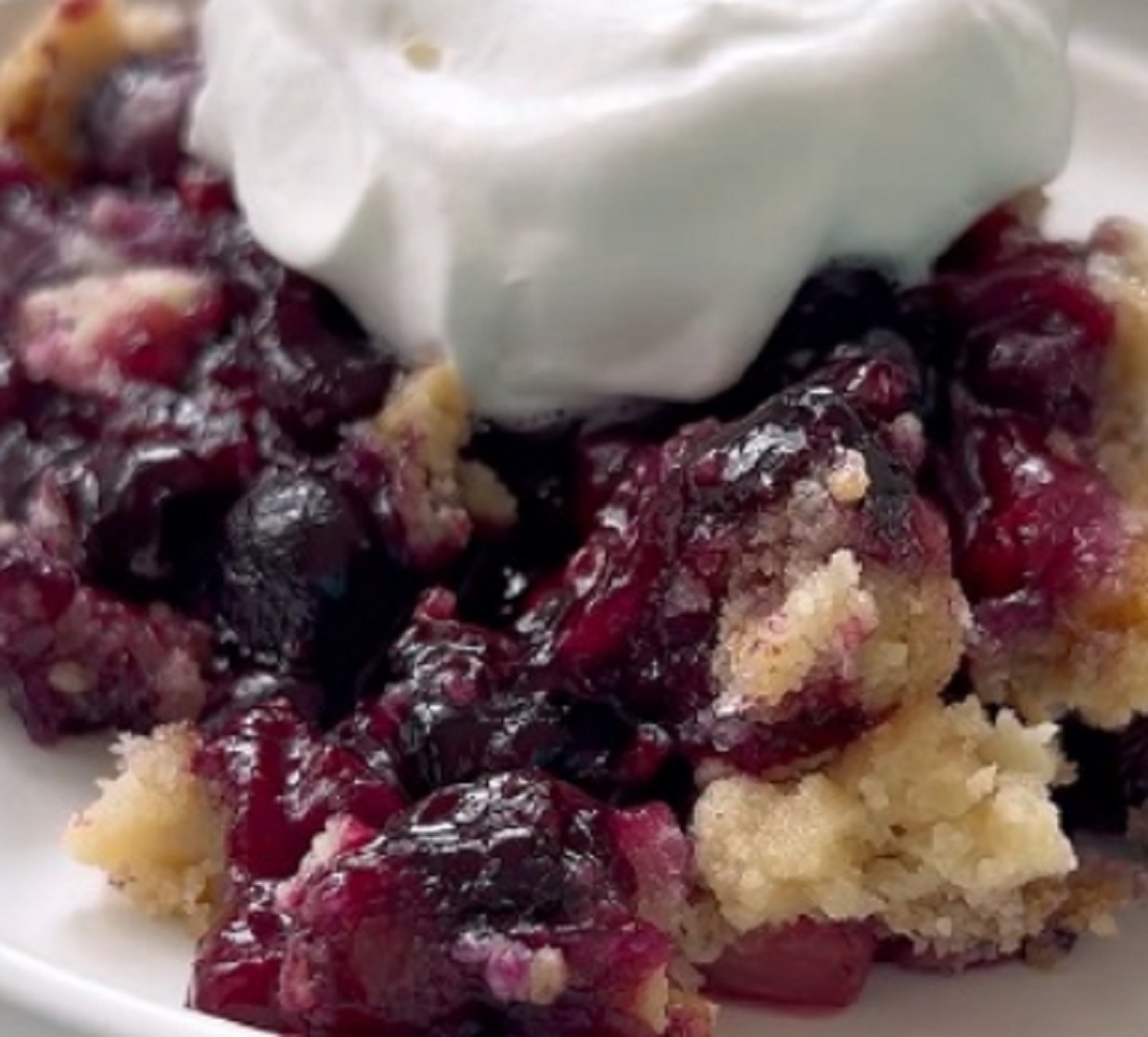 Recette: Croustade aux bleuets et aux framboises.