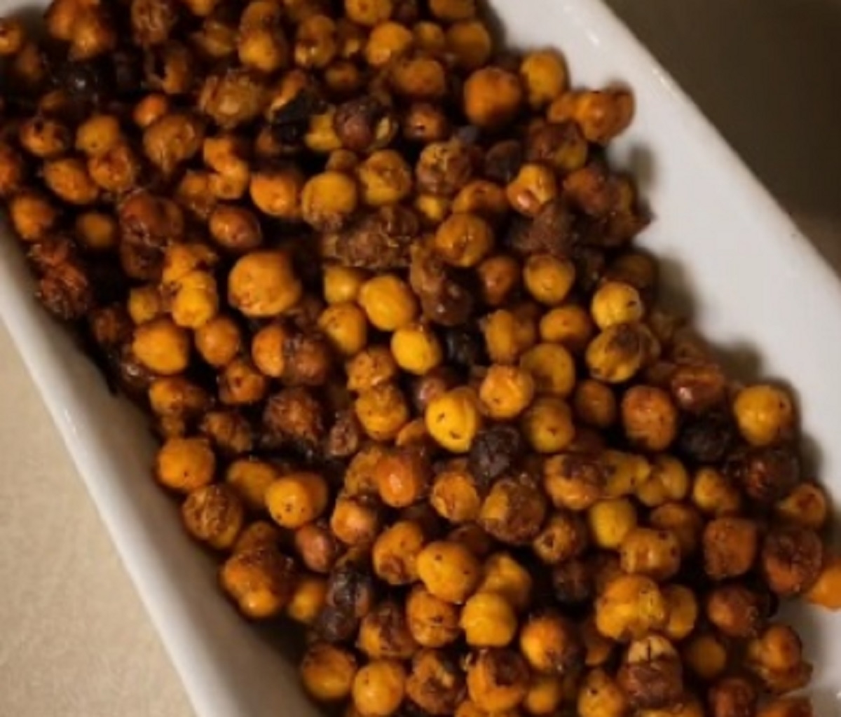 Recette: Pois chiches croustillants.