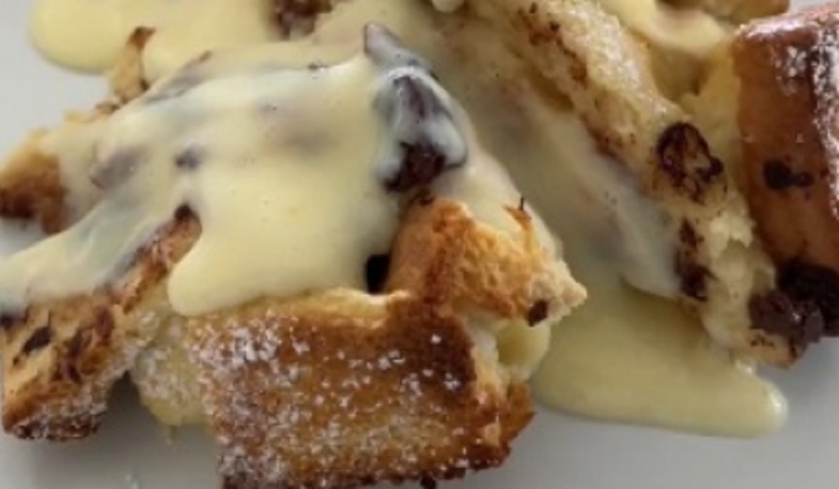 Recette: Pouding au pain perdu.