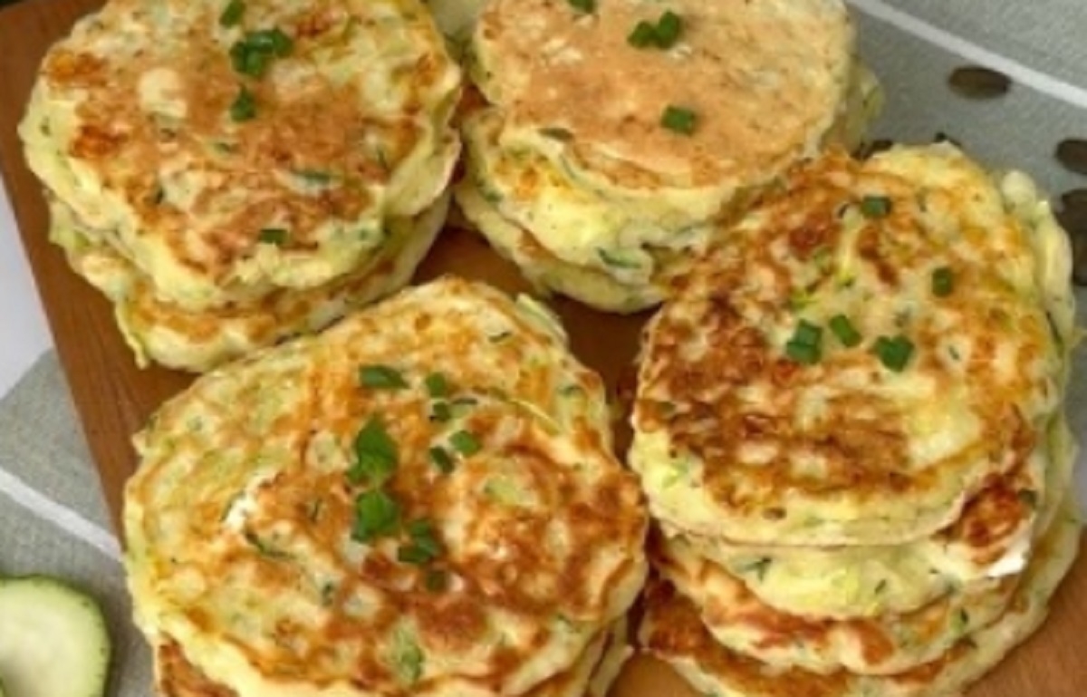Recette: Petites cr�pes de courgette.