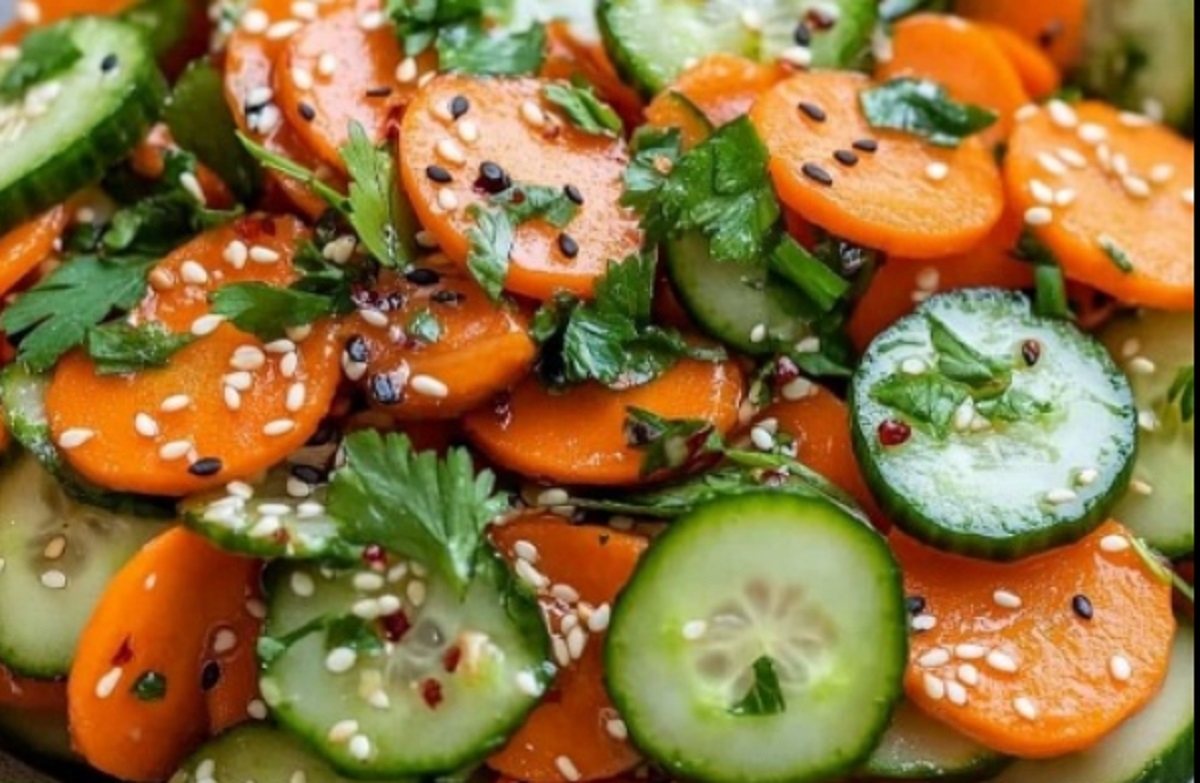 Recette: Salade color�e.