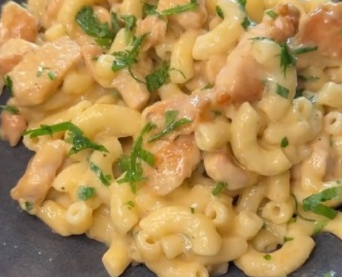 Recette: Macaronis au poulet et au fromage.