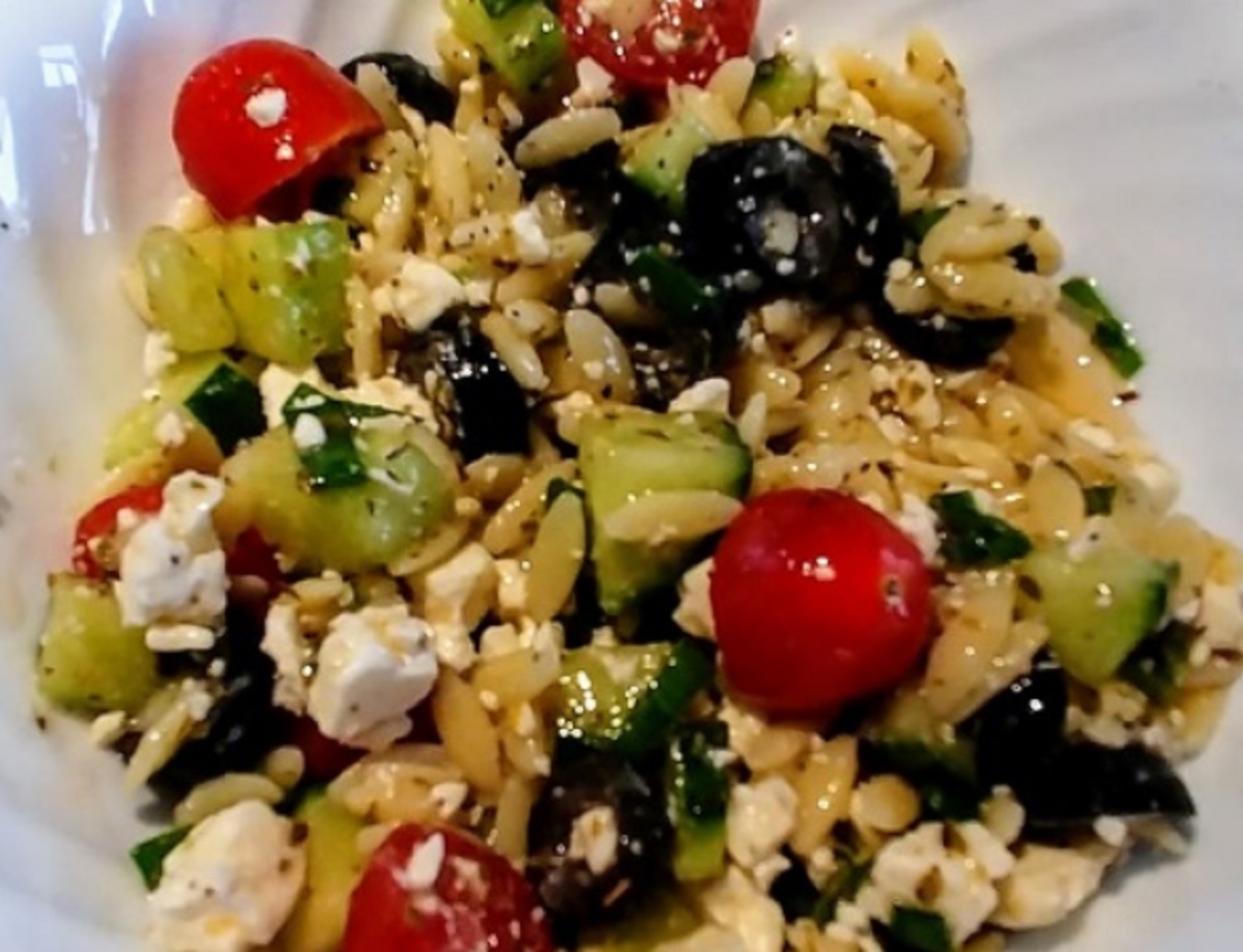 Recette: Salade d'orzo.