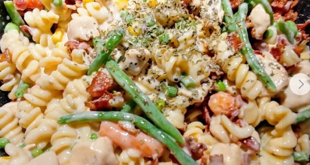 Recette: Nouilles au poulet et aux lgumes.