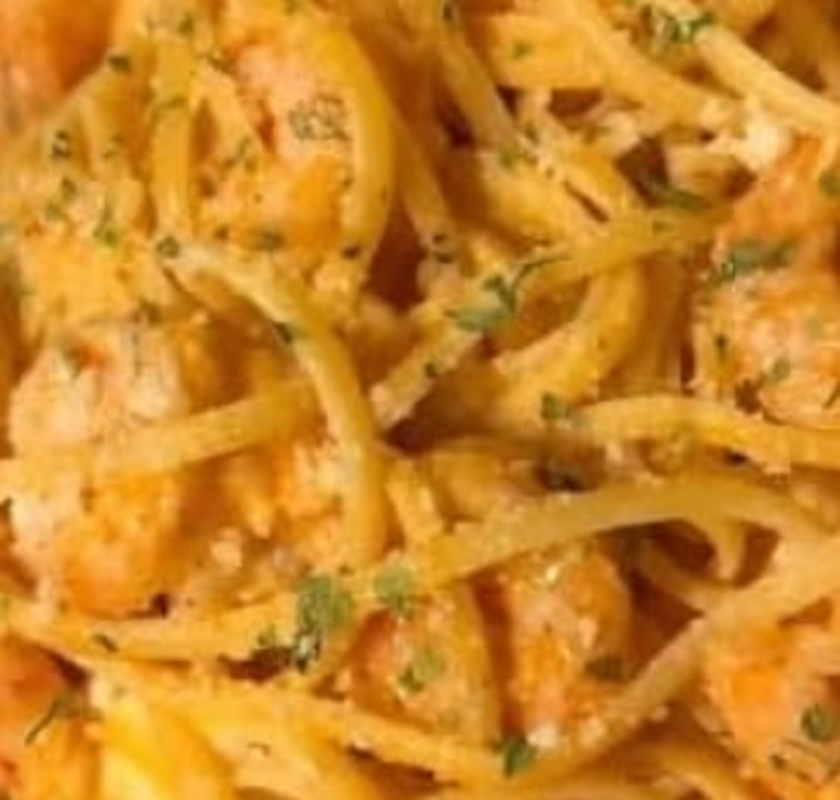 Recette: Linguines aux crevettes  l'ail et parmesan.
