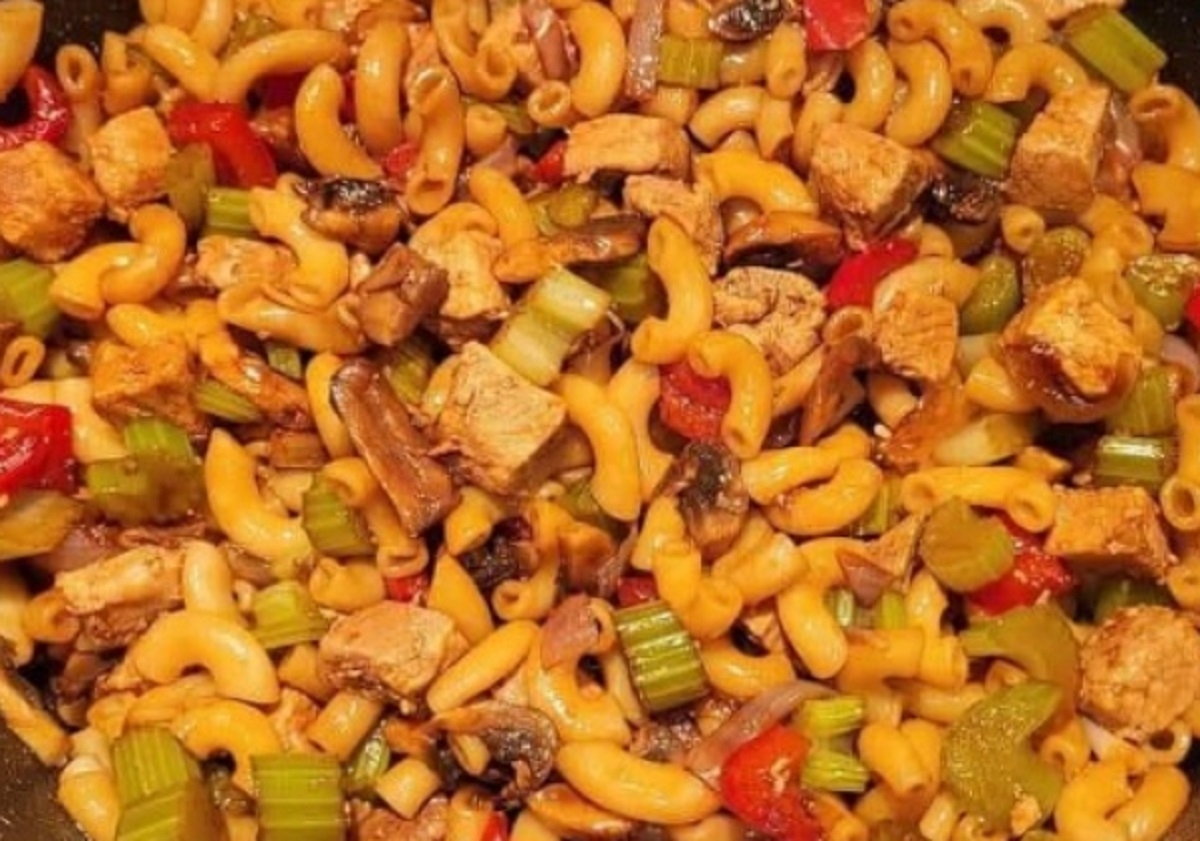 Recette: Nouilles chinoises au porc et lgumes.