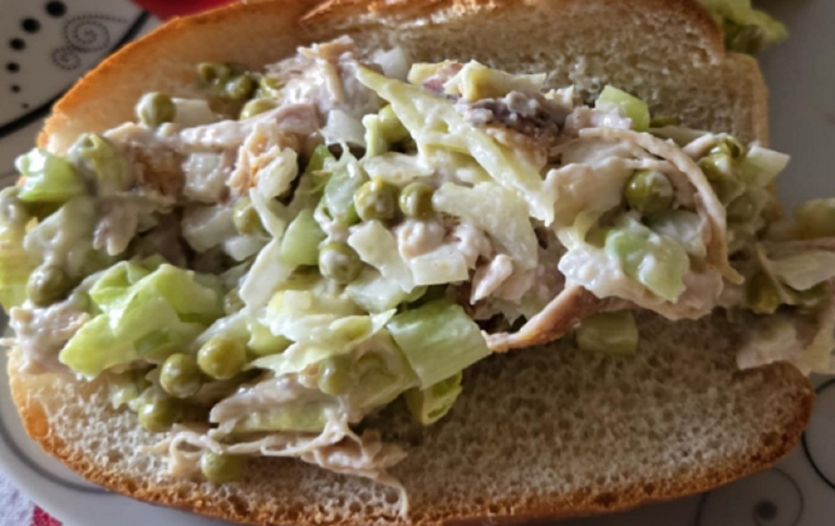 Recette: Gu�dille au poulet et pois verts.