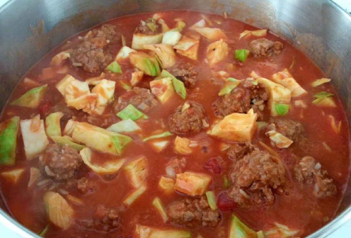 Recette: Casserole de cigares au chou d�construits.