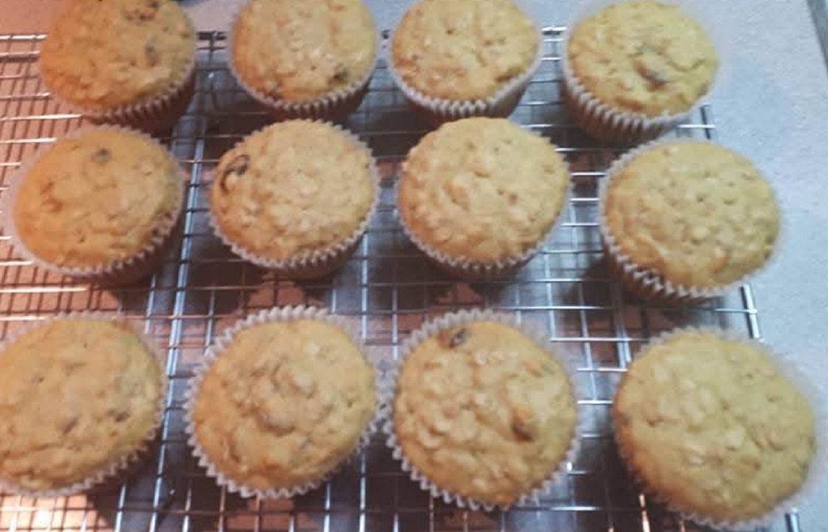 Recette: Muffins � l'ananas et avoine.