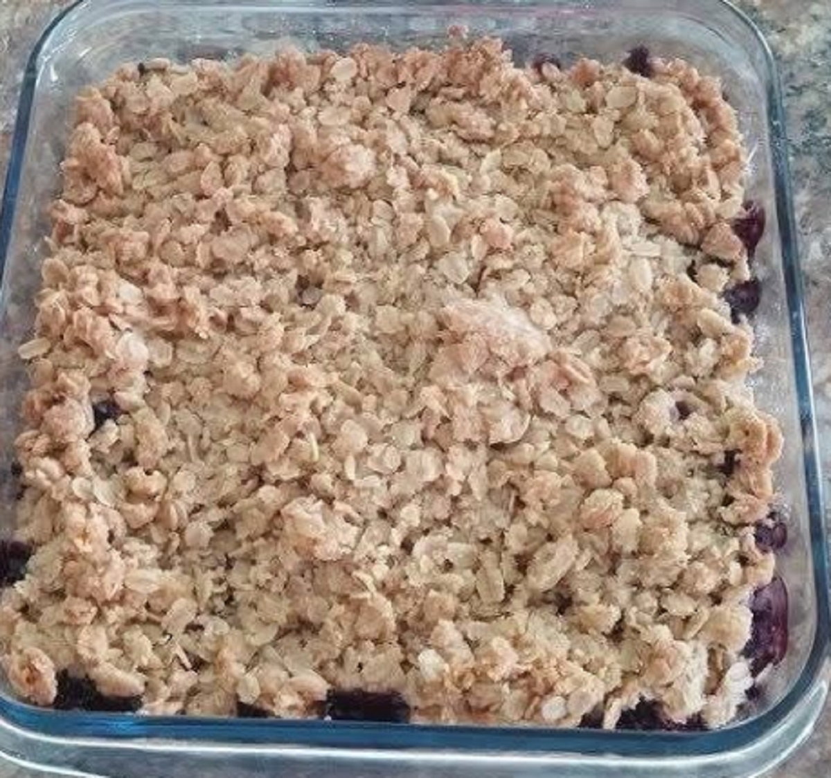 Recette: Croustade aux camerises et aux pommes.