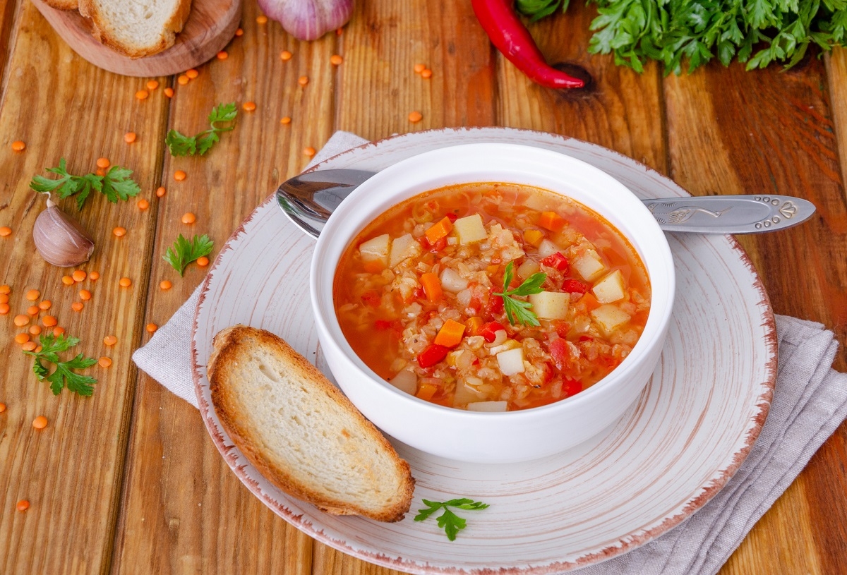 Recette: Soupe aux lentilles.