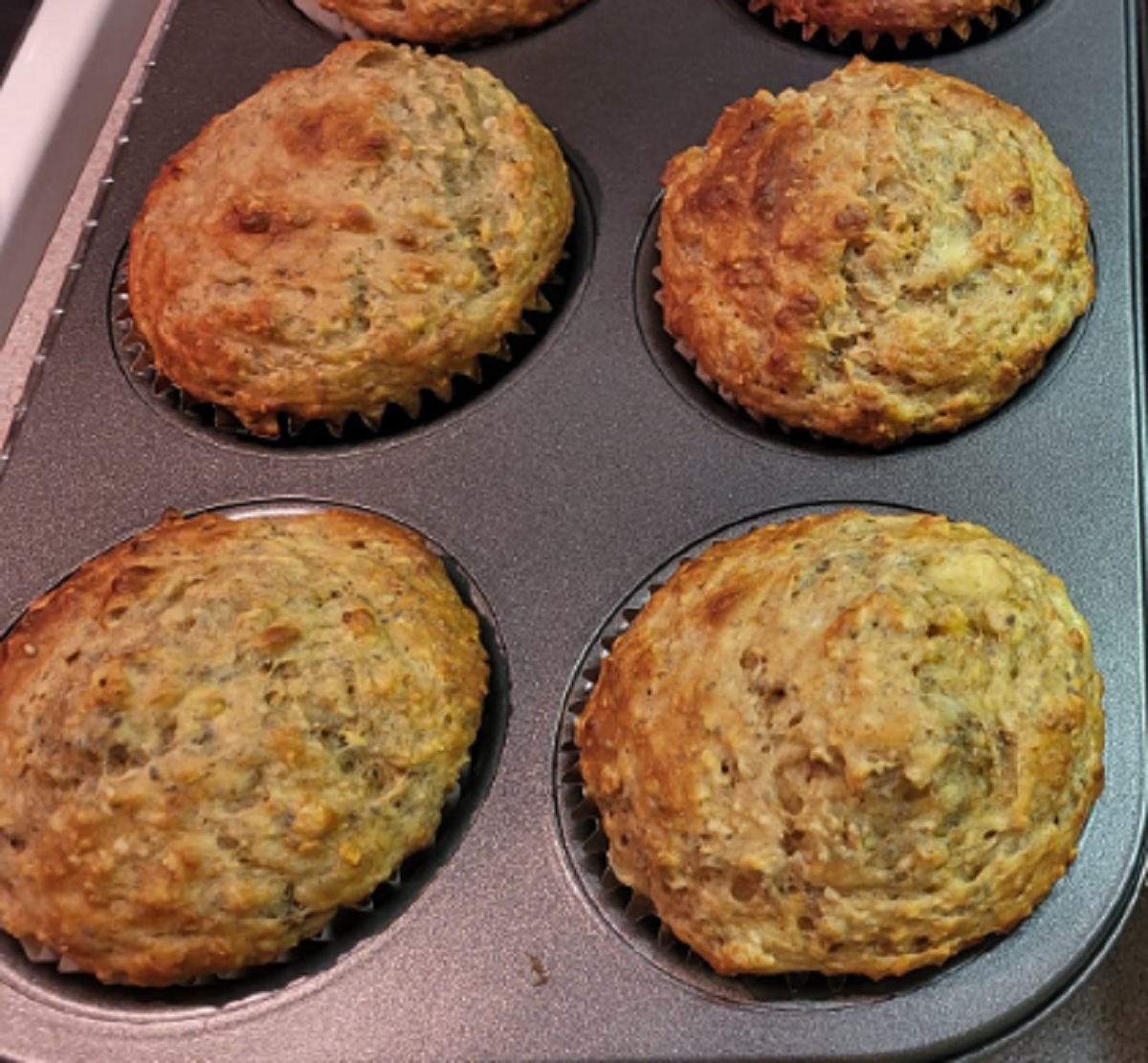 Recette: Muffins aux pommes r�p�es.