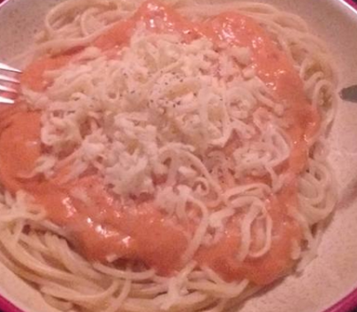 Recette: Linguines  la sauce rose.