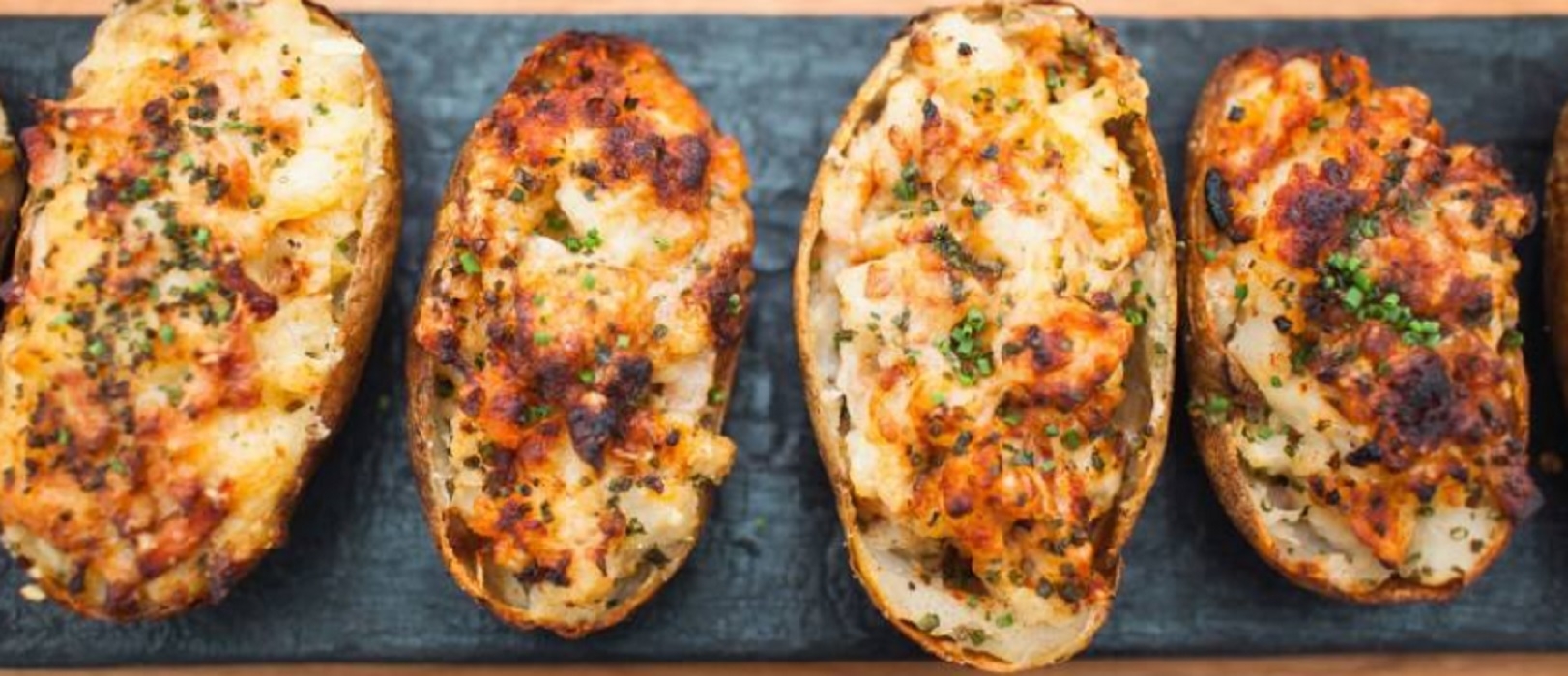 Recette: Pommes de terre farcies au jambon fum et fromage