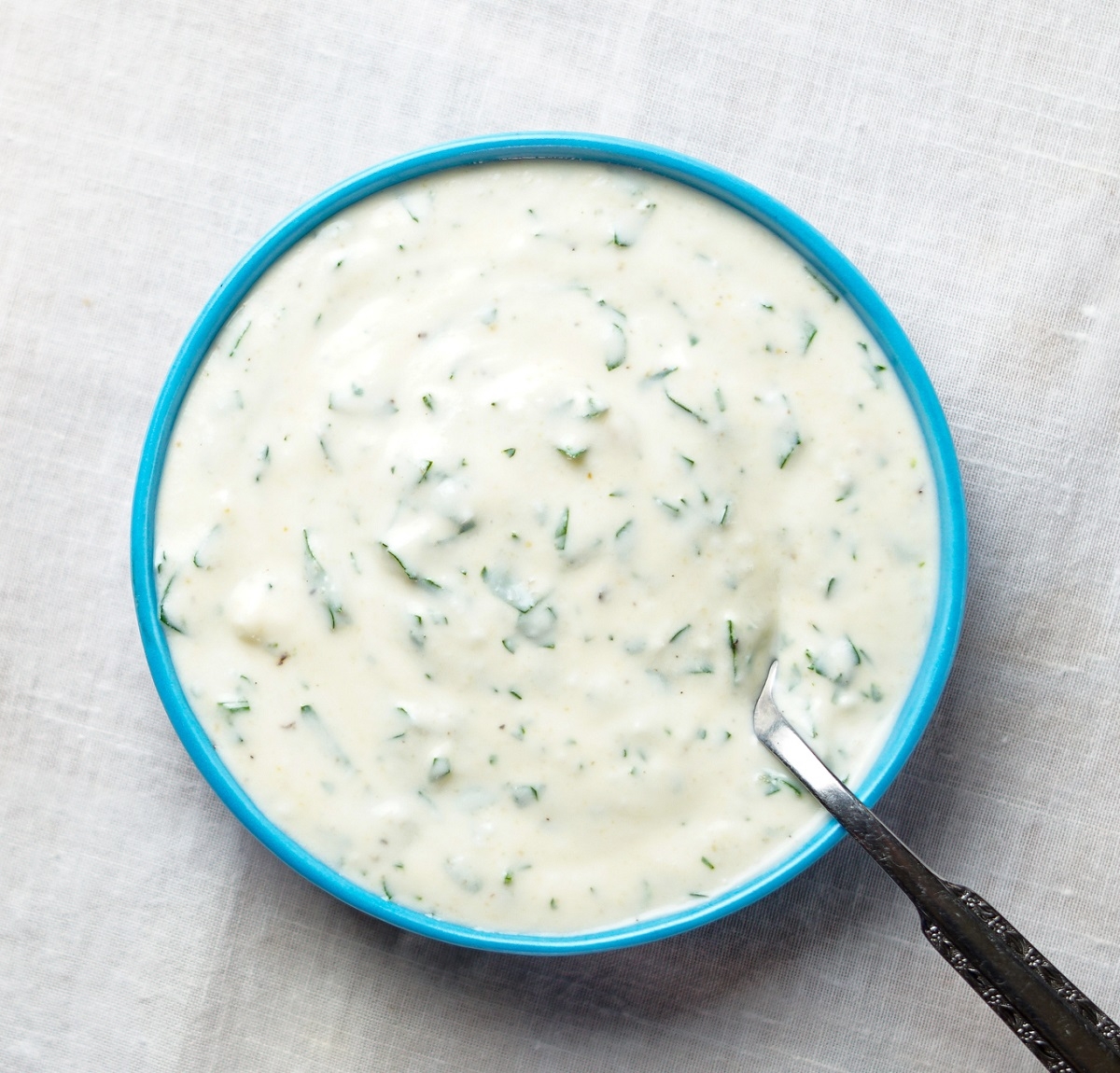 Recette: Vinaigrette ranch  la ciboulette.