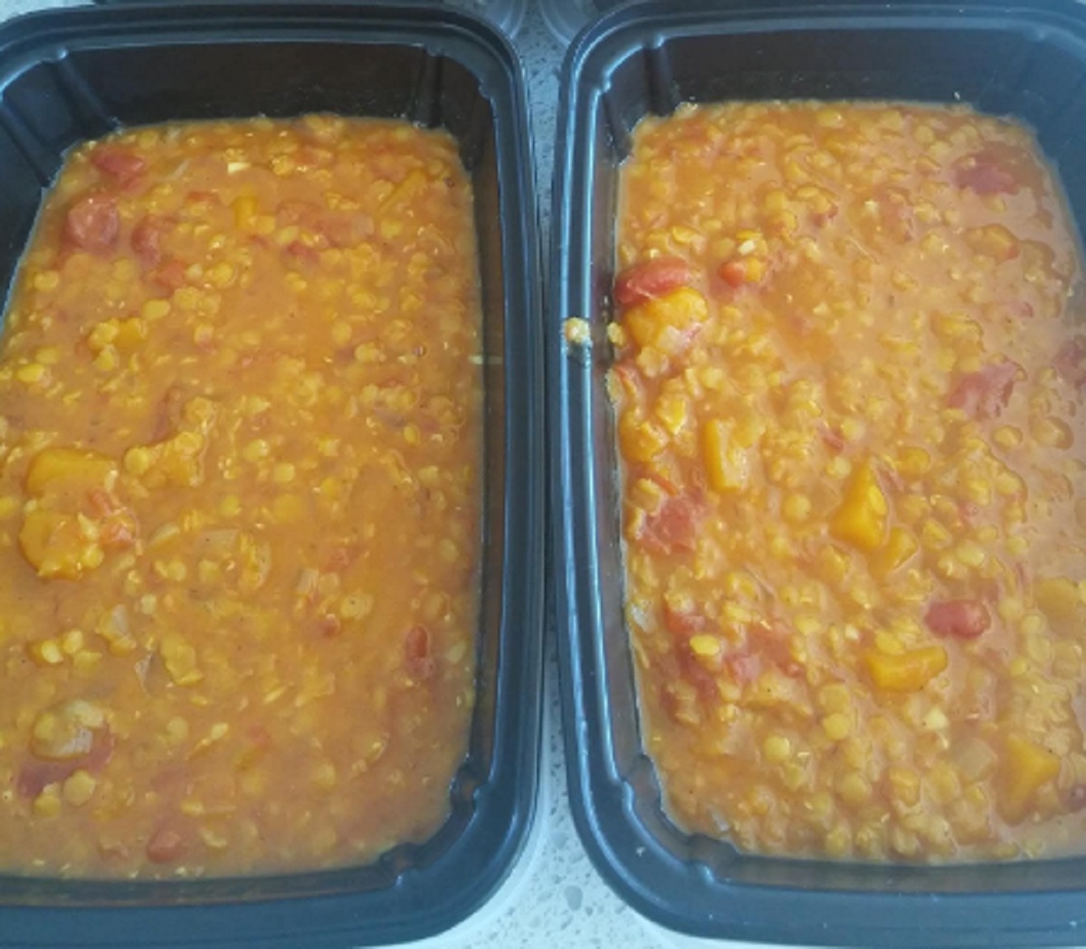 Recette: Cari  la courge et aux lentilles  la mijoteuse.