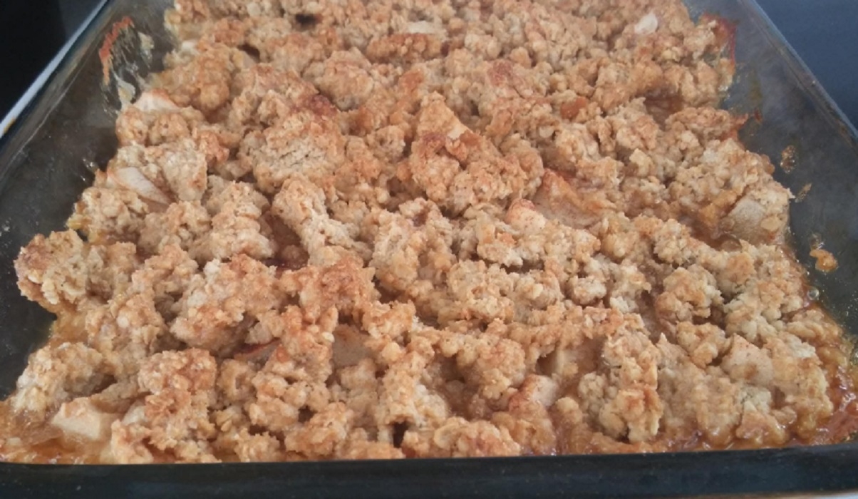 Recette: Croustade aux pommes et aux pches.
