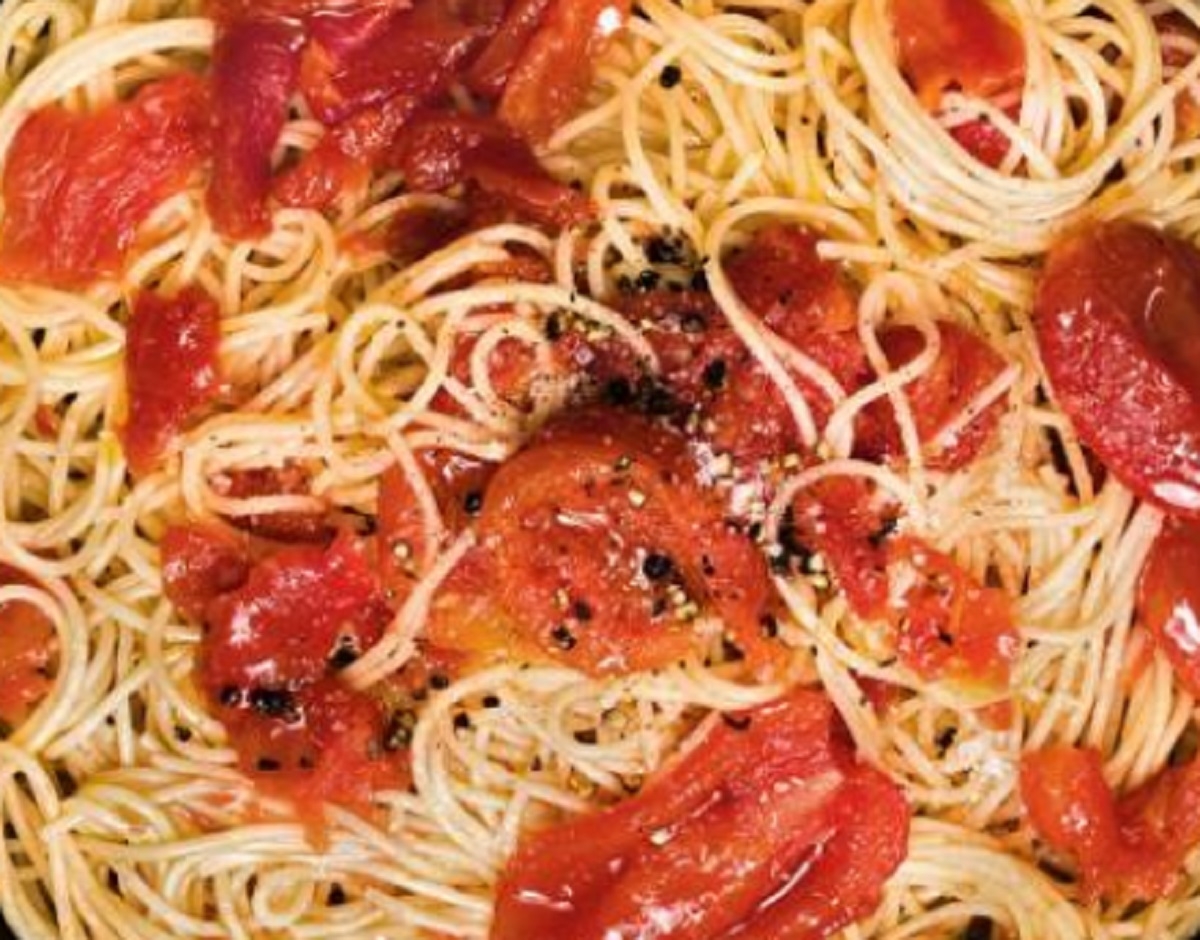 Recette: Spaghettinis aux tomates.