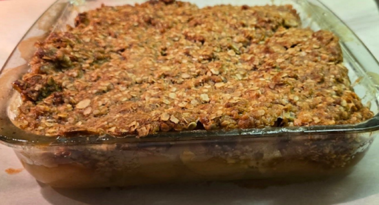 Recette: Croustade aux pches spcial maman.