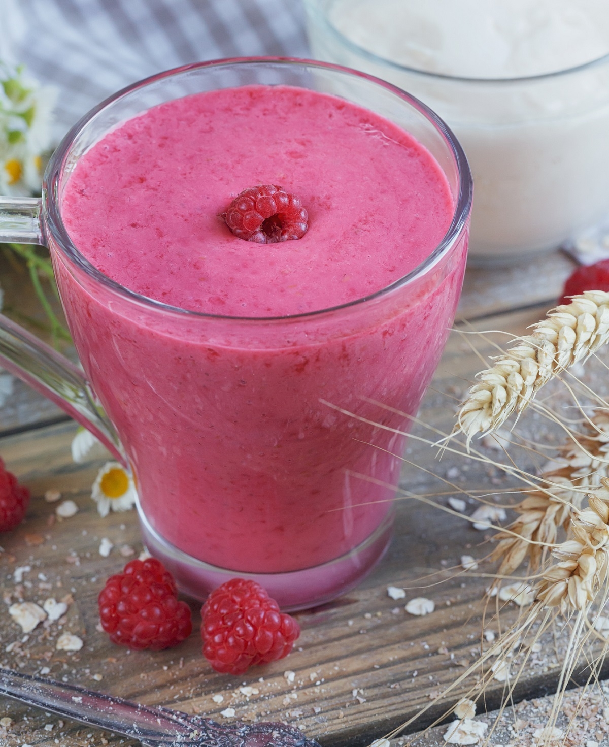 Recette: Smoothies aux framboises.