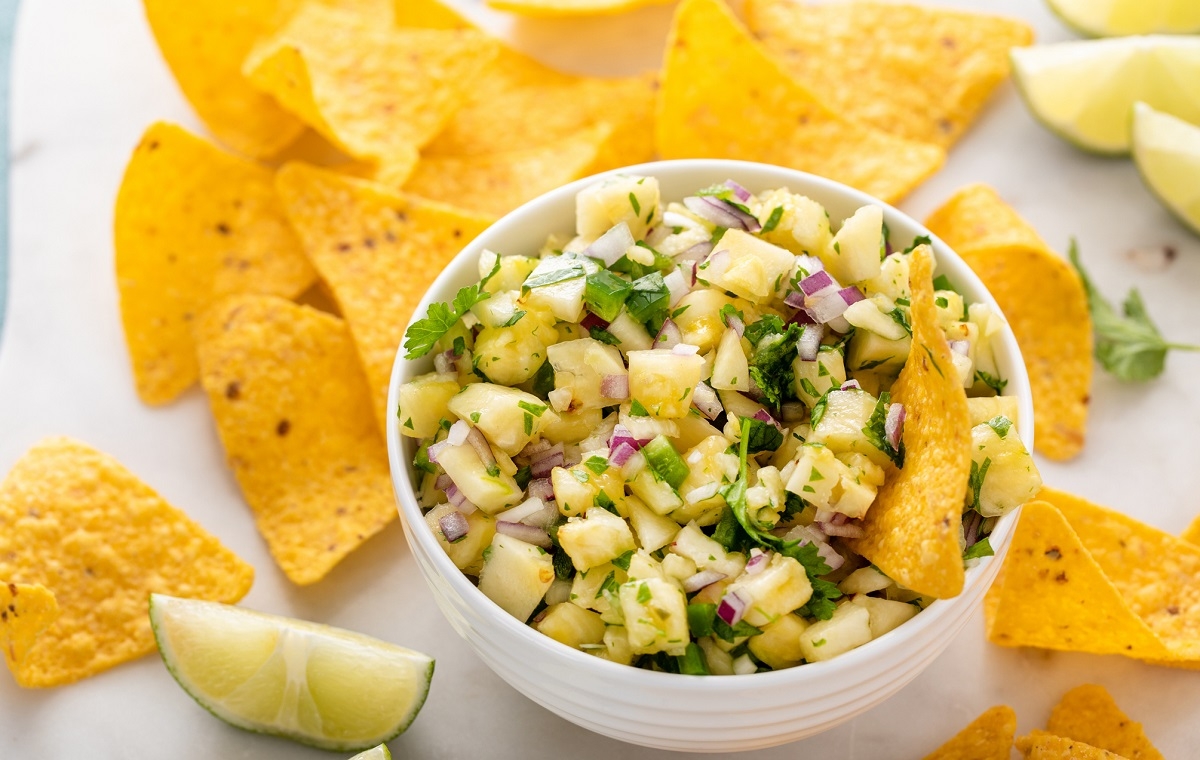 Recette: Salsa ananas et jalapeno.