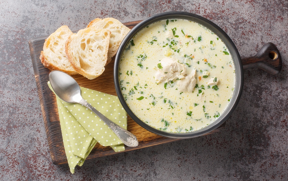 Recette: Crme de poulet et crme sure.