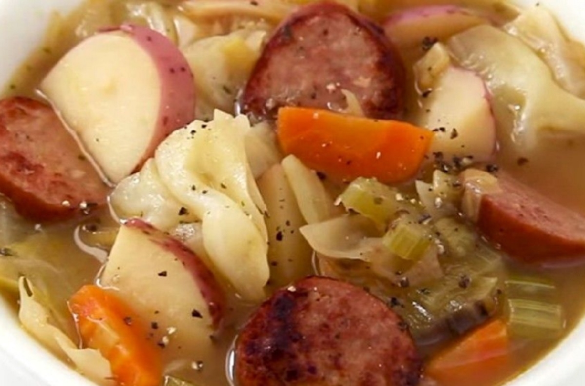 Recette: Soupe repas au chou et lgumes.