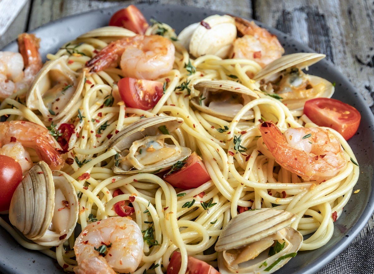 Recette: Spaghetti aux fruits de mer.