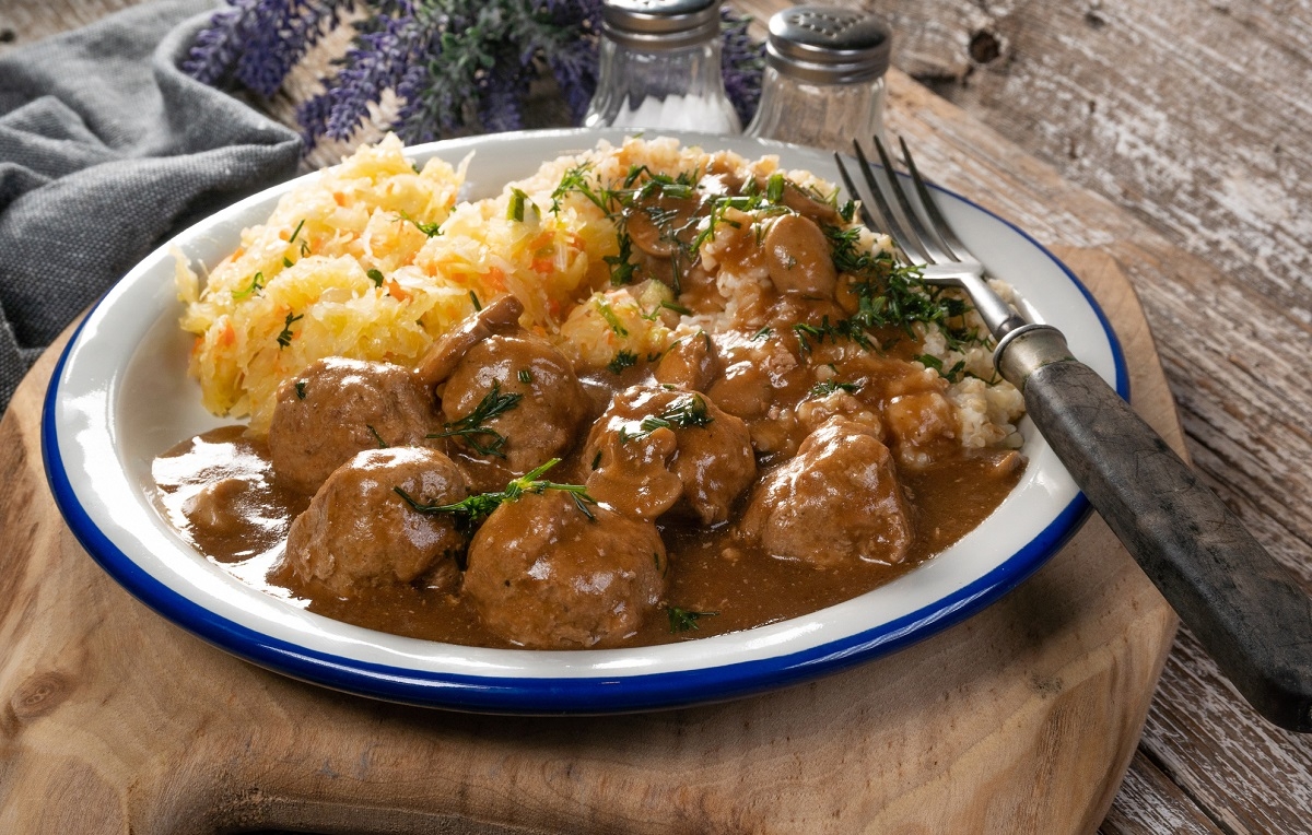 Recette: Boulettes de boeuf et sa sauce aux champignons.