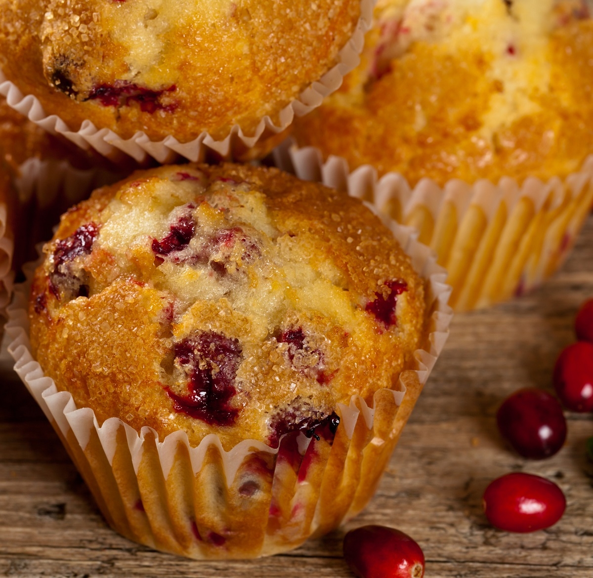 Recette: Muffins aux canneberges et � l'orange.