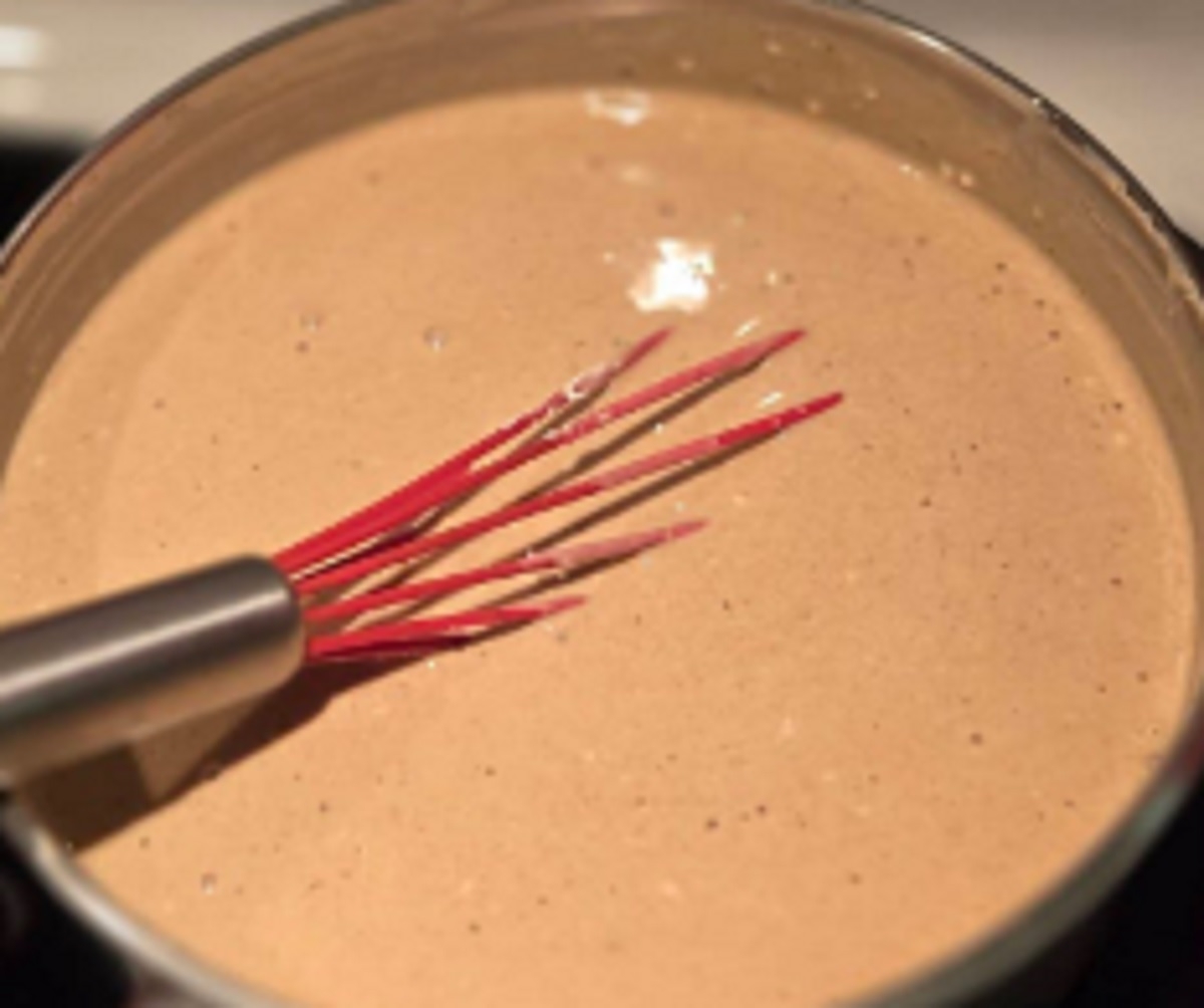 Recette: Sauce aux poivres et  lacrme.