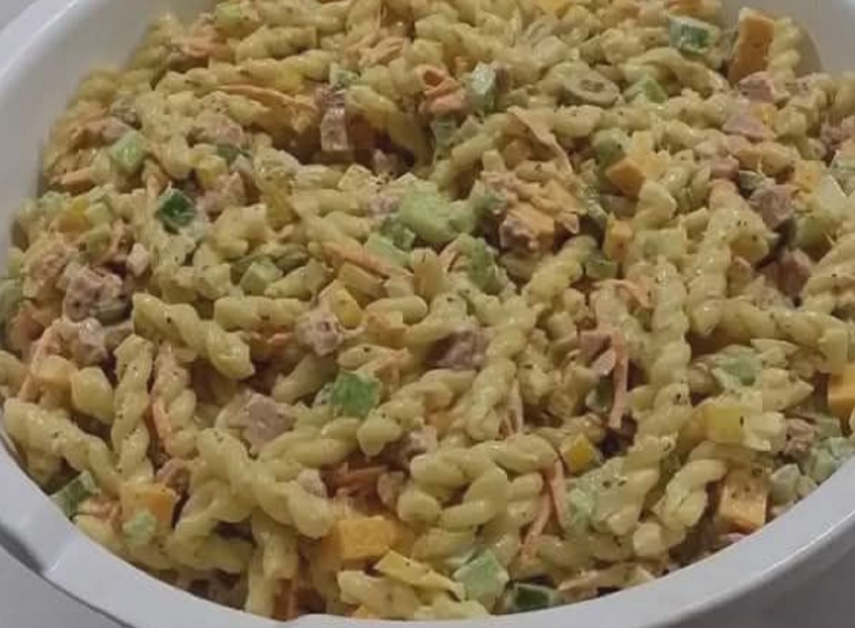 Recette: Salade de fusilis�garnis.