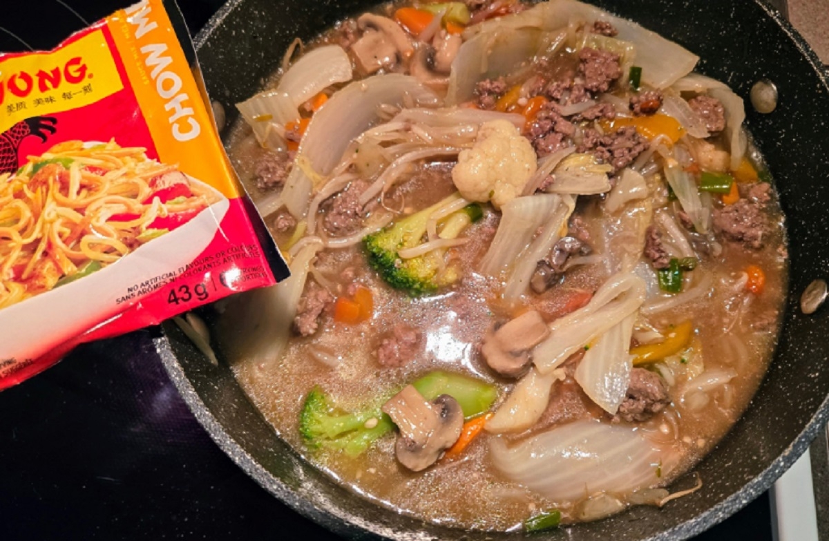 Recette: Chop suey au boeuf hach� de maman.