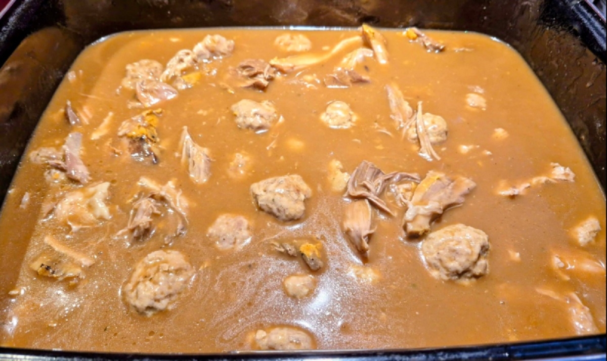 Recette: Rago�t de boulettes et poulet.