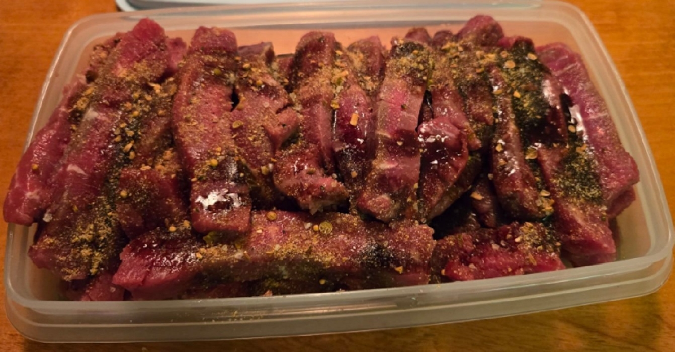 Recette: Marinade pour lani�res de boeuf.