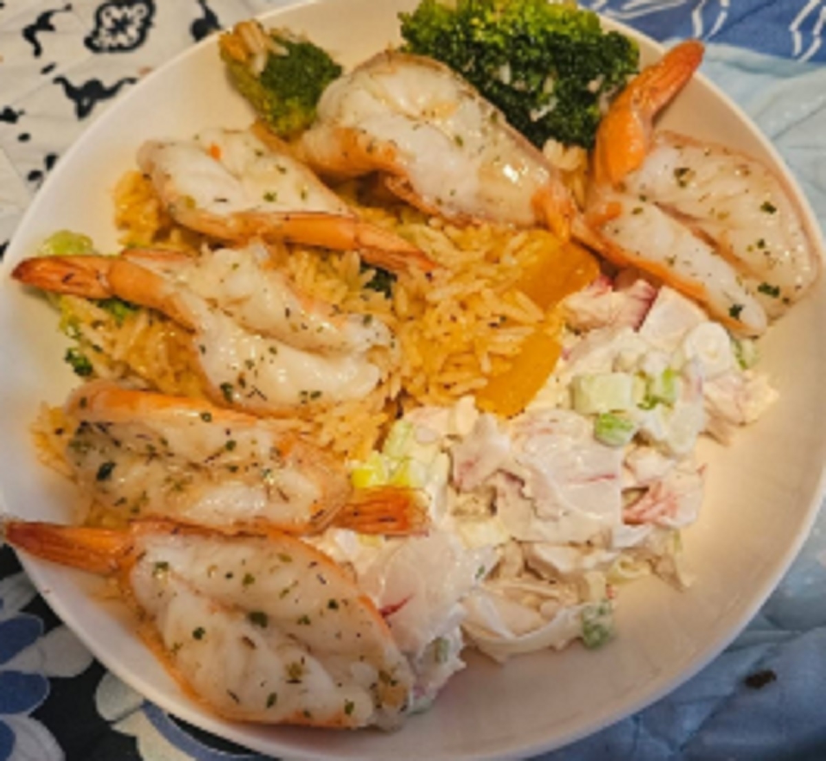 Recette: Crevettes � l'ail de maman.