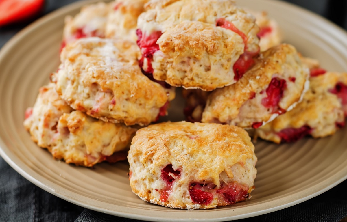 Recette: Scones aux fraises.