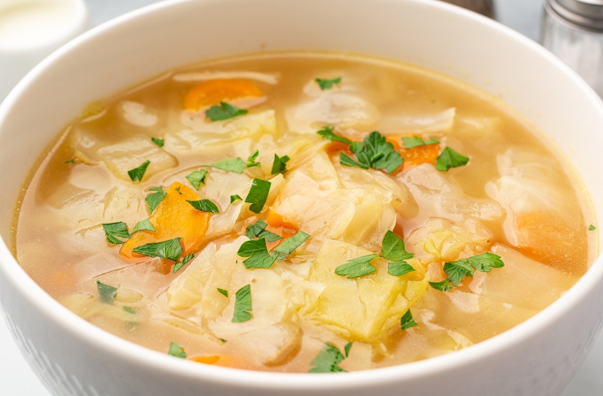 Recette: Soupe au chou top d�lice de maman.