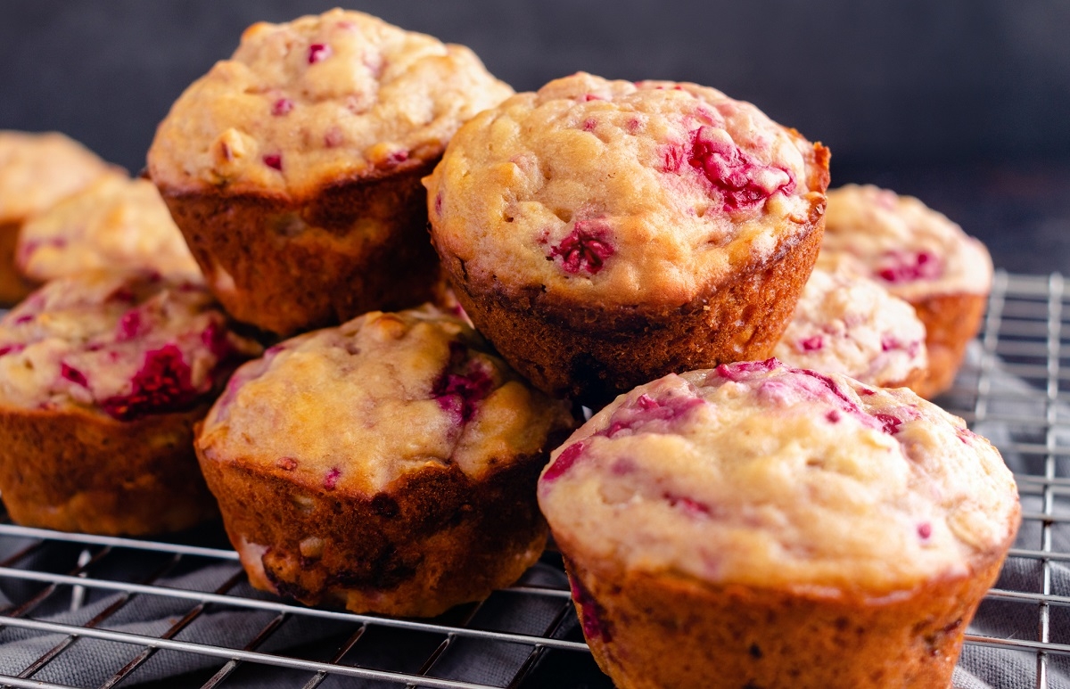 Recette: Muffins aux framboises d�licieux.