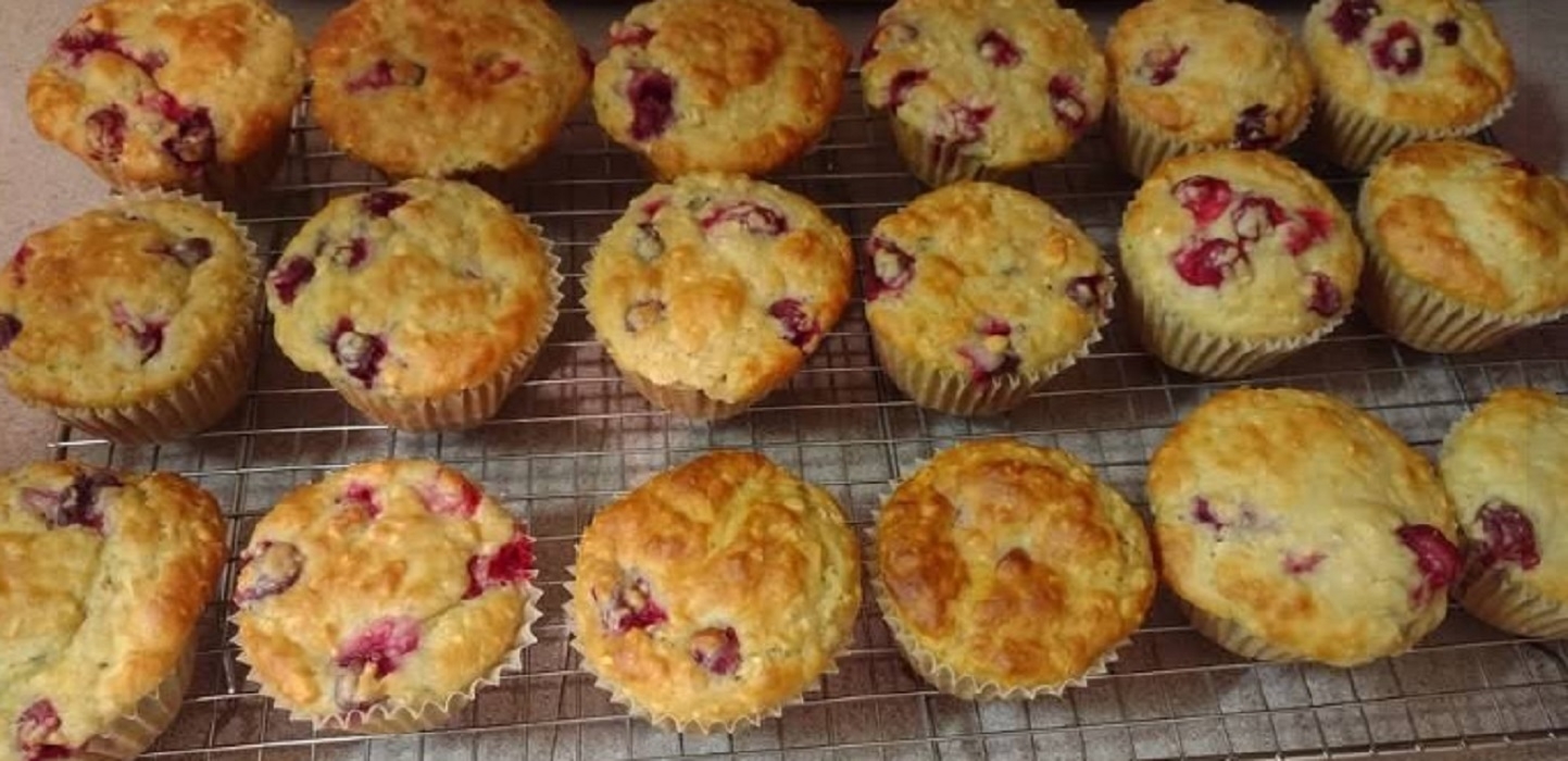 Recette: Muffins � l'orange et aux canneberges